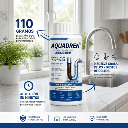 Aquadren Destapacañerías - Eliminá Obstrucciones en Minutos