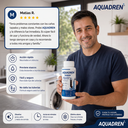 Aquadren Destapacañerías - Eliminá Obstrucciones en Minutos