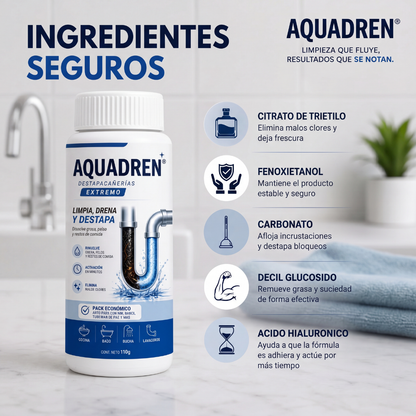 Aquadren Destapacañerías - Eliminá Obstrucciones en Minutos